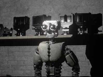 Old animatronic using the 6th version of the Real-Time Motion Program.